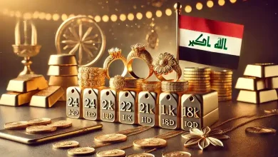 أسعار الذهب في العراق اليوم