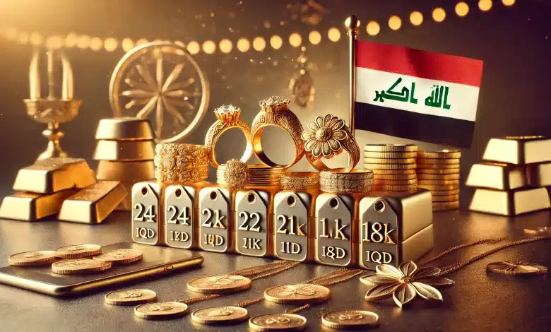 أسعار الذهب في العراق اليوم